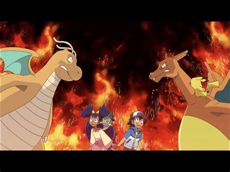 charizard vs dragonite episode 777|Ash's Charizard Returns.